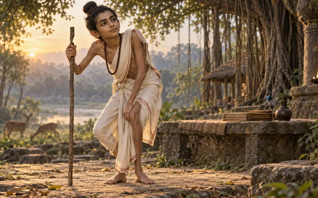 A respectful portrait of the young sage Ashtavakra