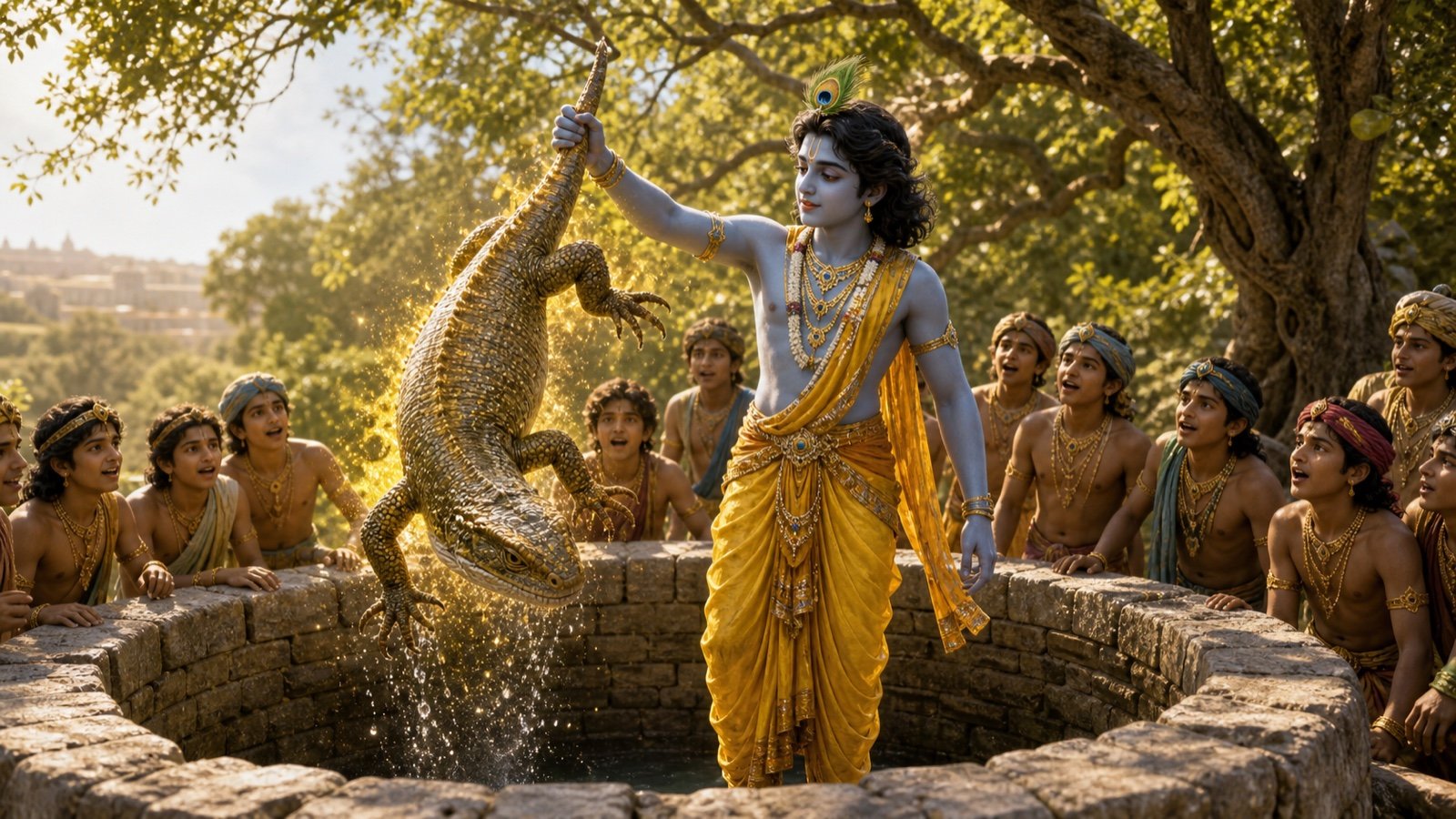 King Nriga and the Gift Given Twice — original Bhagavata story artwork